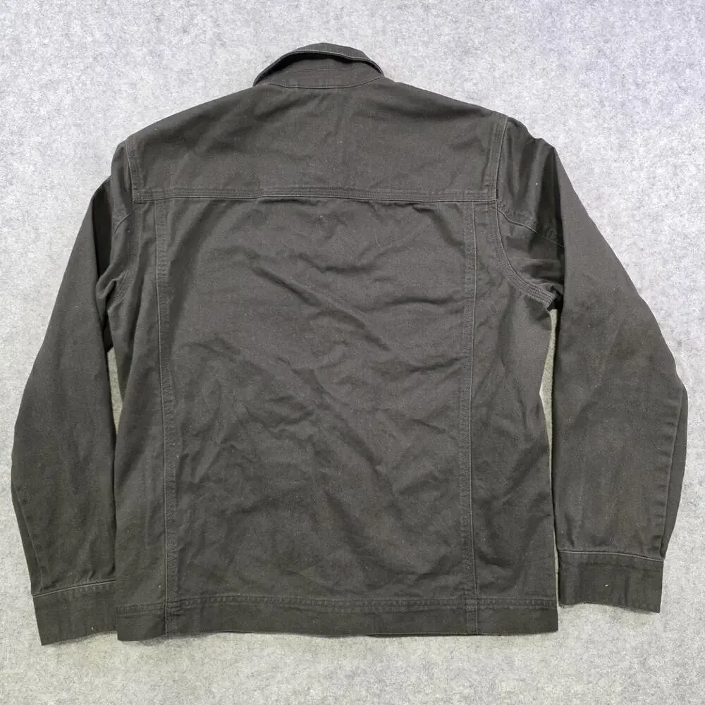 Everlane Jacket Mens Small Black Cotton Chore‎ Utility Field Pockets Workwear